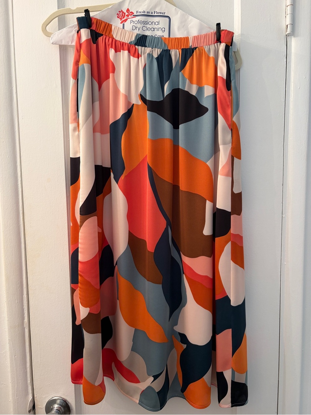 DR2 by Daniel Rainn Matte Satin A-Line Skirt, Multi